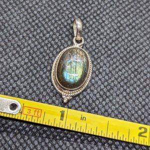 Sterling Silver Labradorite Necklace